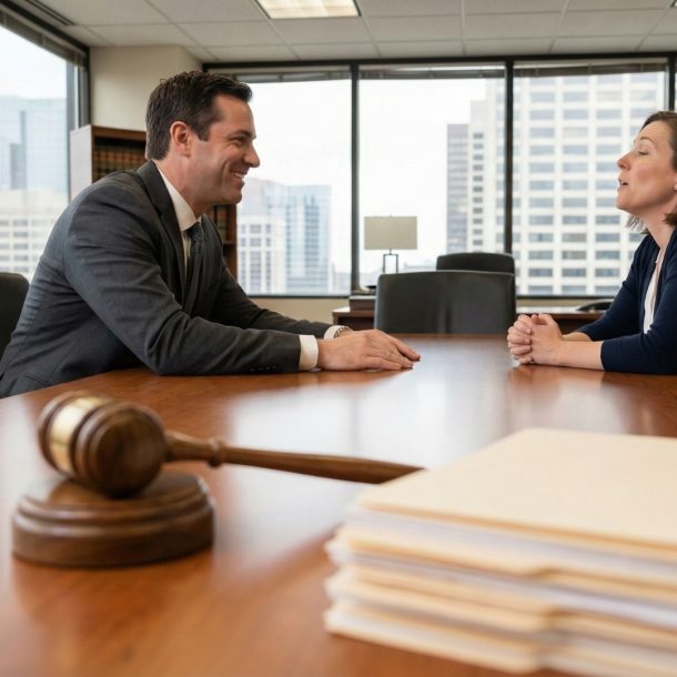 attorney consulting with a client