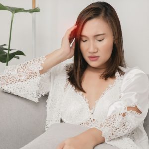 Person suffering from dizziness